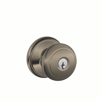 Schlage Andover Knob Keyed Entry Lock Standard Trim