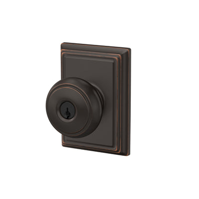 Schlage Andover Keyed Entry Lock Addison Trim