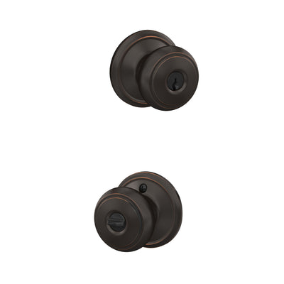 Schlage Andover Knob Keyed Entry Lock Standard Trim