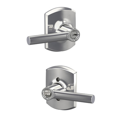 Schlage Broadway Lever Keyed Entry Lock Greenwich Trim