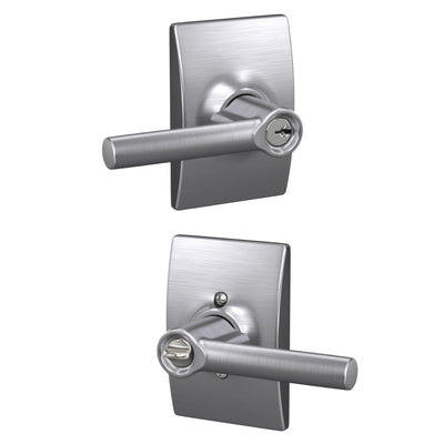 Schlage Broadway Lever Keyed Entry Lock Century Trim