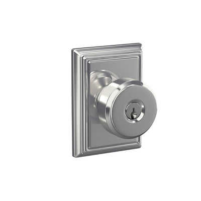 Schlage Bowery Knob Keyed Entry Lock Addison Trim