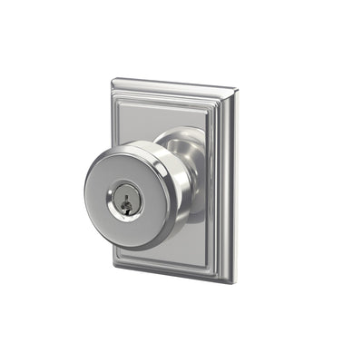 Schlage Bowery Knob Keyed Entry Lock Addison Trim