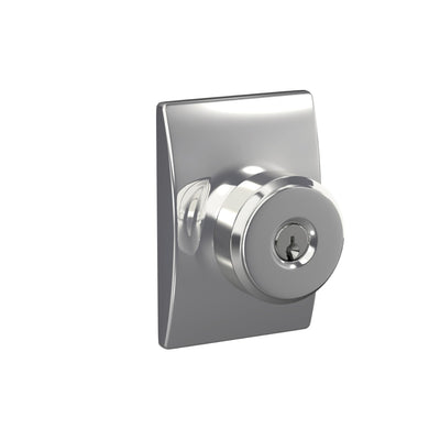 Schlage Bowery Knob Keyed Entry Lock Century Trim