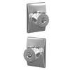 Schlage Bowery Knob Keyed Entry Lock Century Trim