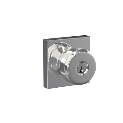 Schlage Bowery Knob Keyed Entry Lock Collins Trim