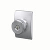 Schlage Bowery Knob Keyed Entry Lock Century Trim