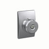 Schlage Bowery Knob Keyed Entry Lock Century Trim