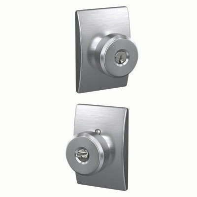 Schlage Bowery Knob Keyed Entry Lock Century Trim