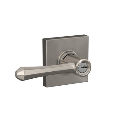 Schlage Dempsey Lever Keyed Entry Lock Collins Trim