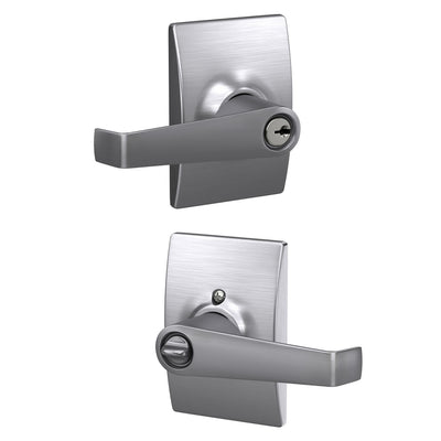 Schlage Elan Lever Keyed Entry Lock Century Trim