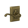 Schlage Flair Lever Keyed Entry Lock Antique Brass