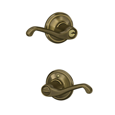 Schlage Flair Lever Keyed Entry Lock Standard Trim