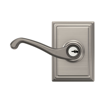 Schlage Flair Lever Keyed Entry Lock Antique Brass