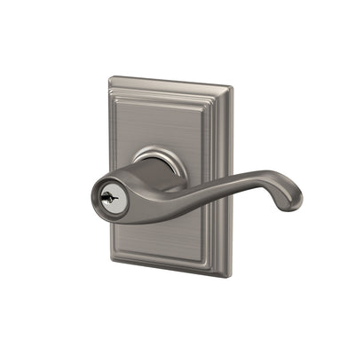 Schlage Flair Lever Keyed Entry Lock Antique Brass