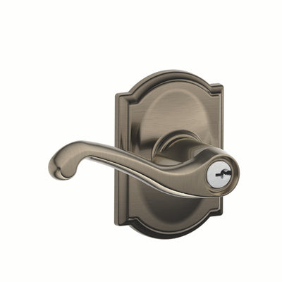 Schlage Lever Keyed Entry Lock Camelot Trim