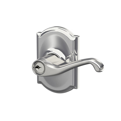 Schlage Lever Keyed Entry Lock Camelot Trim