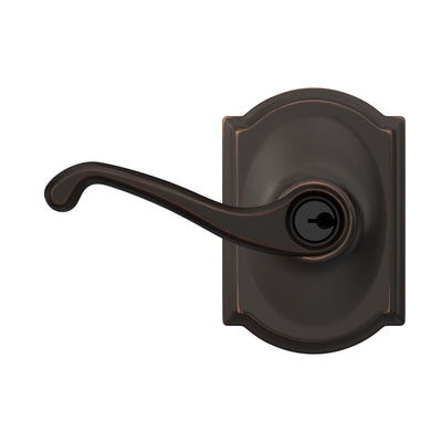 Schlage Lever Keyed Entry Lock Camelot Trim