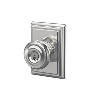 Schlage Georgian Knob Keyed Entry Lock Addison Trim