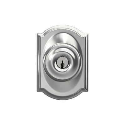 Schlage Georgian Knob Keyed Entry Lock Camelot Trim