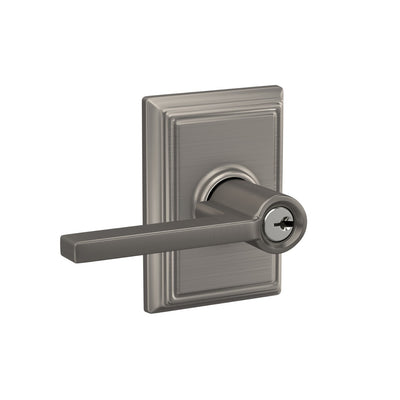 Schlage Latitude Lever Keyed Entry Lock Addison Trim