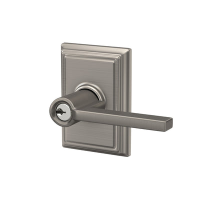 Schlage Latitude Lever Keyed Entry Lock Addison Trim