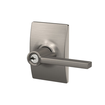 Schlage Latitude Lever Keyed Entry Lock Century Trim