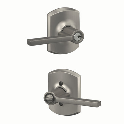 Schlage Latitude Lever Keyed Entry Lock Greenwich Trim