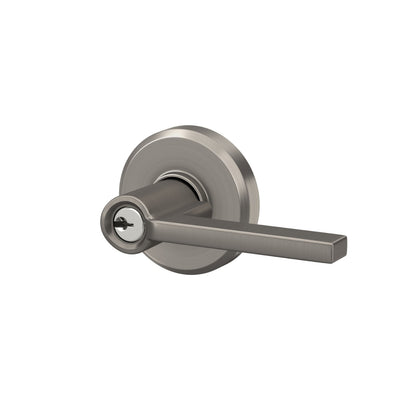 Schlage Latitude Lever Keyed Entry Lock Greyson Trim