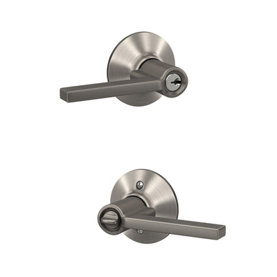 Schlage Latitude Lever Keyed Entry Lock Standard Trim