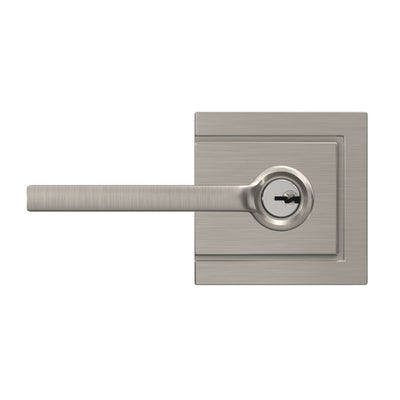 Schlage Latitude Lever Keyed Entry Lock Upland Trim