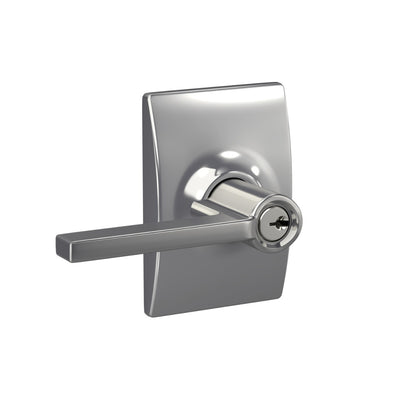 Schlage Latitude Lever Keyed Entry Lock Century Trim