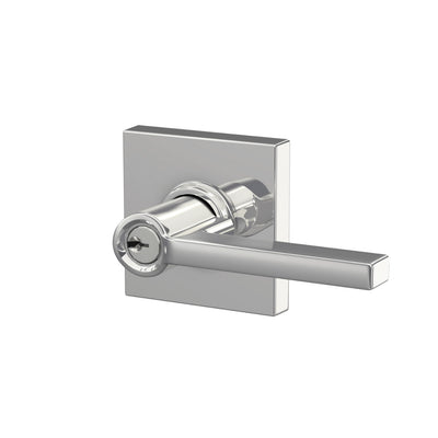 Schlage Latitude Lever Keyed Entry Lock Collins Trim