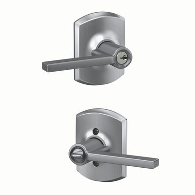 Schlage Latitude Lever Keyed Entry Lock Greenwich Trim