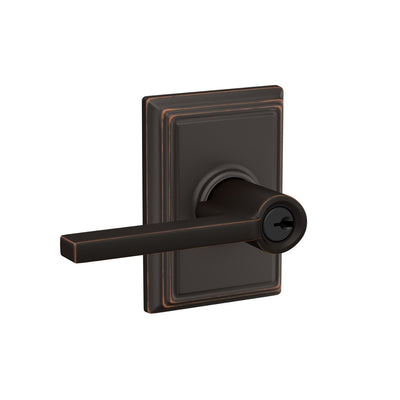 Schlage Latitude Lever Keyed Entry Lock Addison Trim