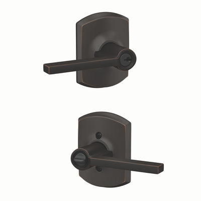 Schlage Latitude Lever Keyed Entry Lock Greenwich Trim