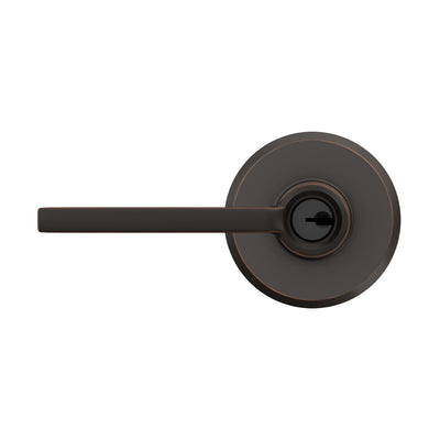 Schlage Latitude Lever Keyed Entry Lock Greyson Trim