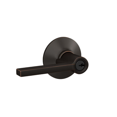 Schlage Latitude Lever Keyed Entry Lock Standard Trim