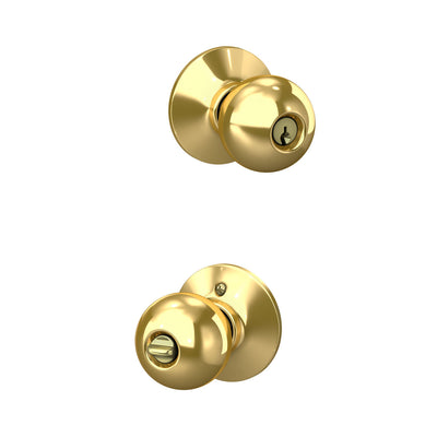 Schlage Orbit Knob Keyed Entry Lock Standard Trim