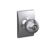 Schlage Orbit Knob Keyed Entry Lock Century Trim