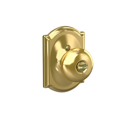 Schlage Plymouth Knob Keyed Entry Lock Camelot Trim