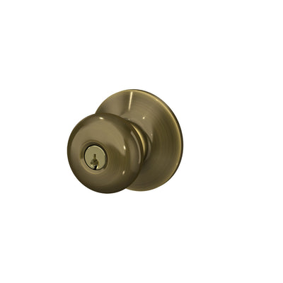 Schlage Plymouth Knob Keyed Entry Lock Standard Trim