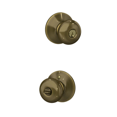 Schlage Plymouth Knob Keyed Entry Lock Standard Trim