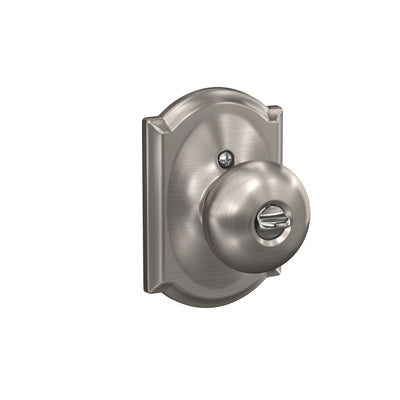 Schlage Plymouth Knob Keyed Entry Lock Camelot Trim