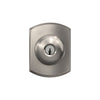 Schlage Plymouth Knob Keyed Entry Lock Greenwich Trim