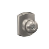 Schlage Plymouth Knob Keyed Entry Lock Greenwich Trim