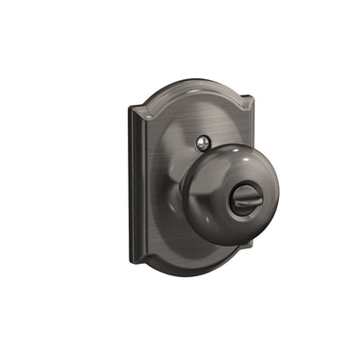 Schlage Plymouth Knob Keyed Entry Lock Camelot Trim