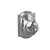 Schlage Plymouth Knob Keyed Entry Lock Camelot Trim