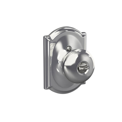 Schlage Plymouth Knob Keyed Entry Lock Camelot Trim