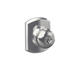 Schlage Plymouth Knob Keyed Entry Lock Greenwich Trim